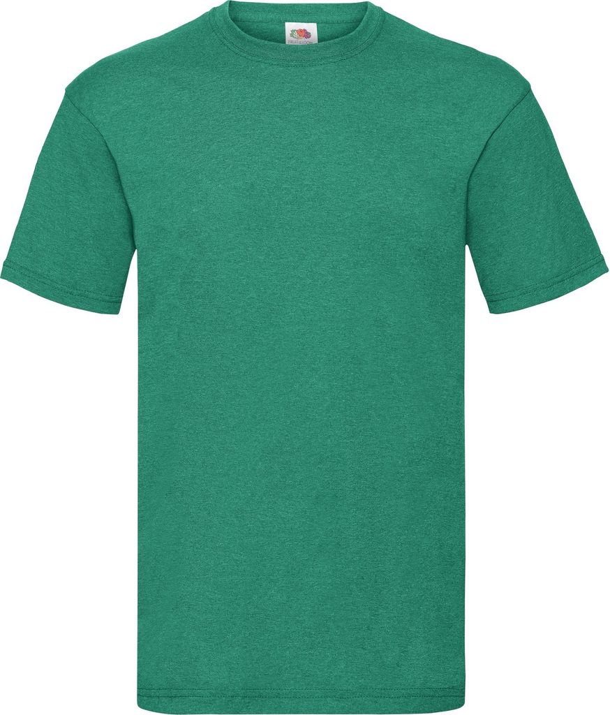 Fruit Of The Loom Herren Kurzarm T-Shirt BC330 (L) (Retro Grün meliert)