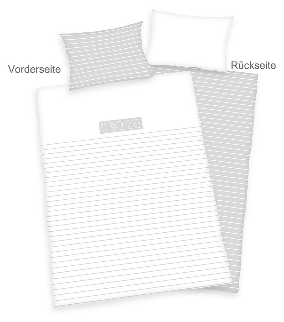 "I love you" ( babybest® )  Bio-Bettwäsche /  Produktbild 