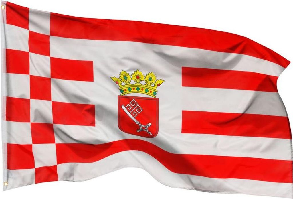 PHENO FLAGS Bremen Flagge 90 x 150 cm Wappen Bremer Fahne 2 Produktbild 