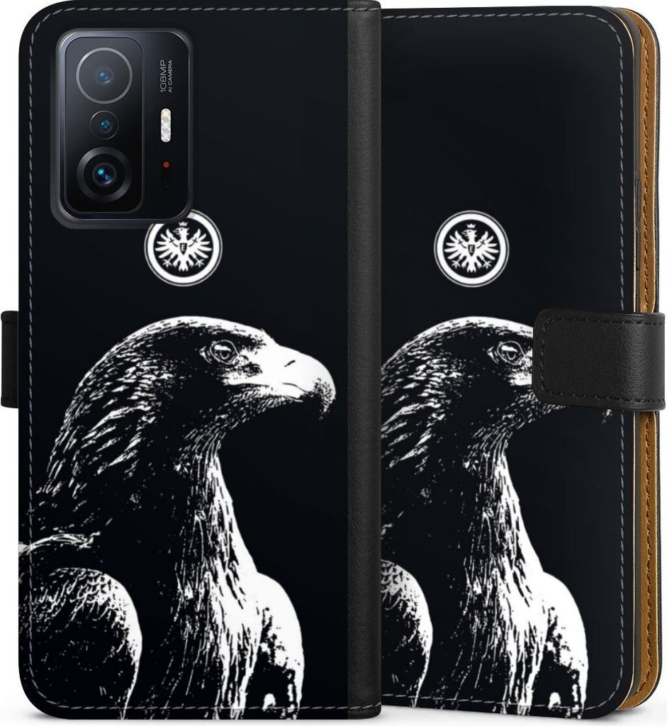 DeinDesign Klapphülle für Xiaomi 11T 5G Handytasche Lederhülle Tasche Eintracht Frankfurt Offizielles Lizenzprodukt Attila