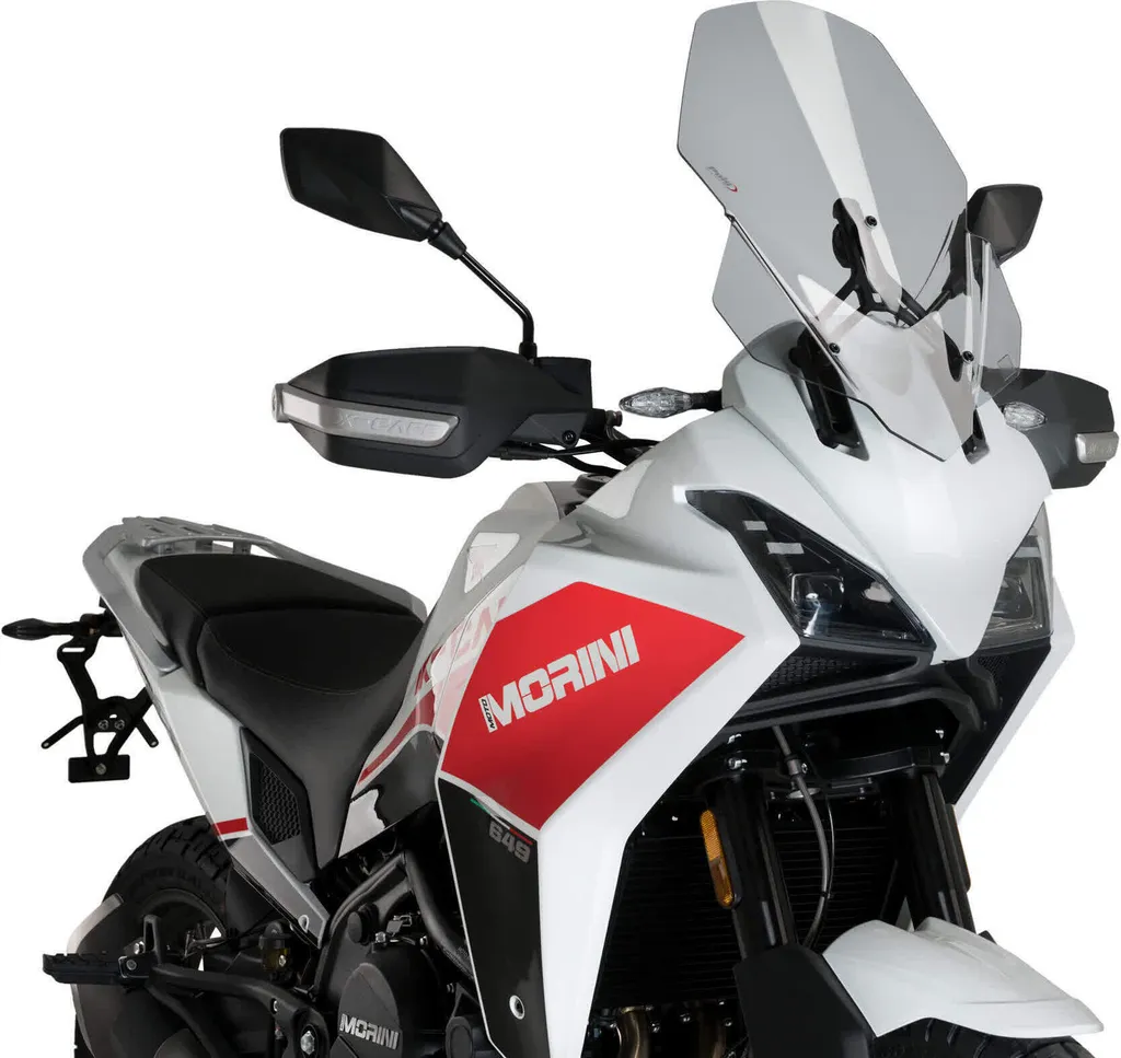 Pare-brise moto touring PUIG transparent fumé Morini X-Cape