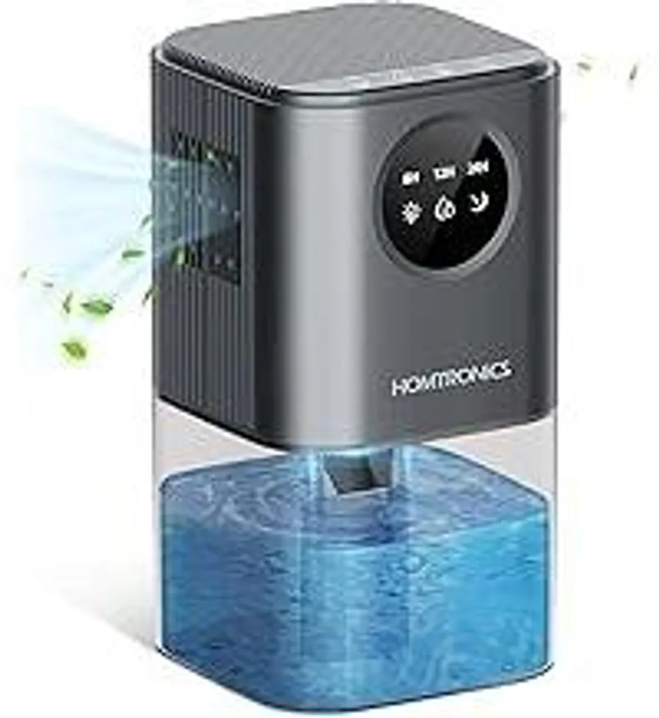 Mini Deumidificatore Design Homtronics 1.7L: Aria Pulita e Luci LED