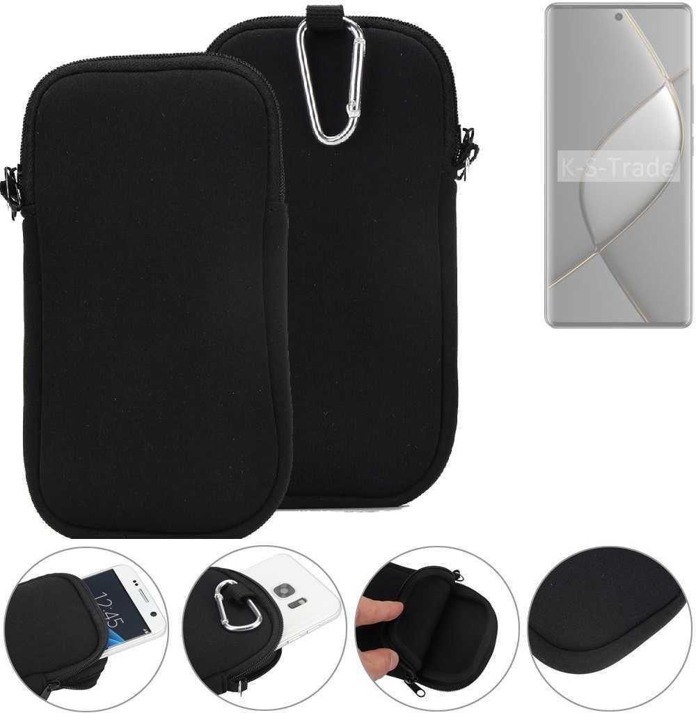 K-S-Trade Neopren-Hülle Handyhülle kompatibel mit Tecno Spark 20 Pro+ Schutzhülle Neoprenhülle Sleeve Schutz-Hülle Gürtel Tasche Case Holster