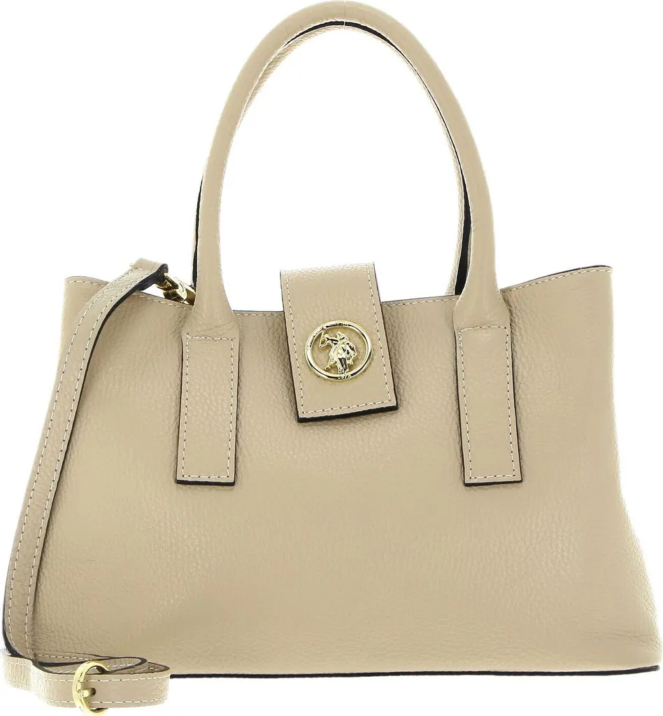 U.S. POLO ASSN. Arlington Double Handle Bag - Sac à Main en Cuir Beige
