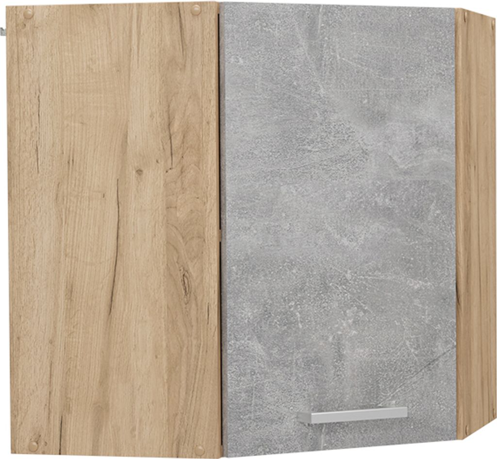 Eckhängeschrank Vicco R-Line Beton 57 cm, Model 53561