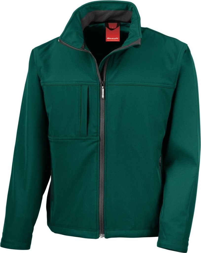 Result Herren Softshell-Jacke / Multifunktionsjacke, 3-lagig, wasserfest, atmungsaktiv BC2046 (2XL) (Flaschengrün)