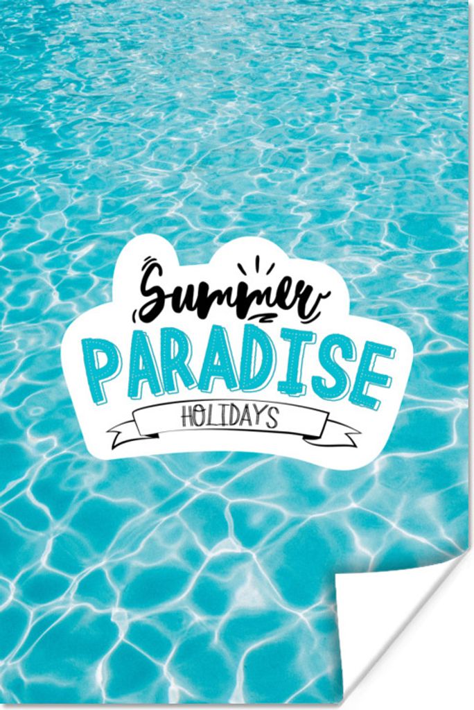 MuchoWow Poster Sommer - Zitat - Meer 60x90 cm - Wanddekoration