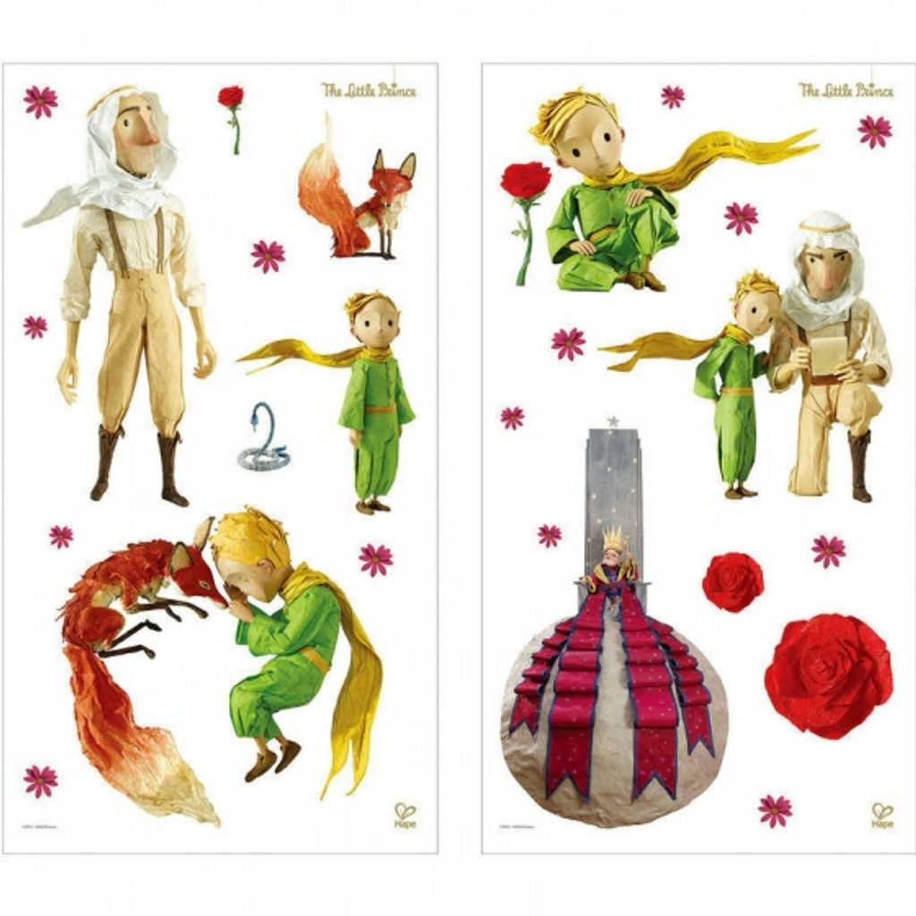 De Kleine Prinswandaufkleber 2 Aufkleberbögen