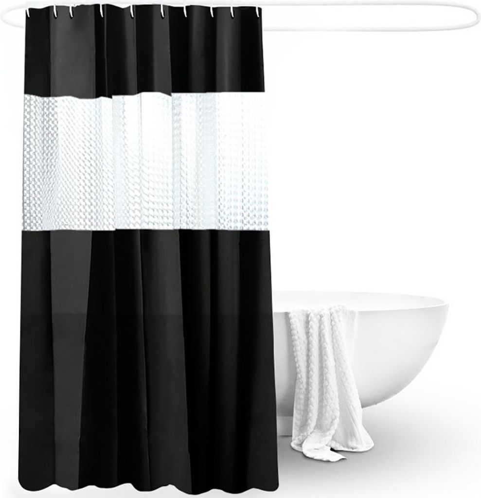 Simply Clean Duschvorhang aus halbtransparentem, wasserdichtem, antibakteriellem und waschbarem PVC-Textil, viele Farben erhältlich, 180 x 200 cm,...