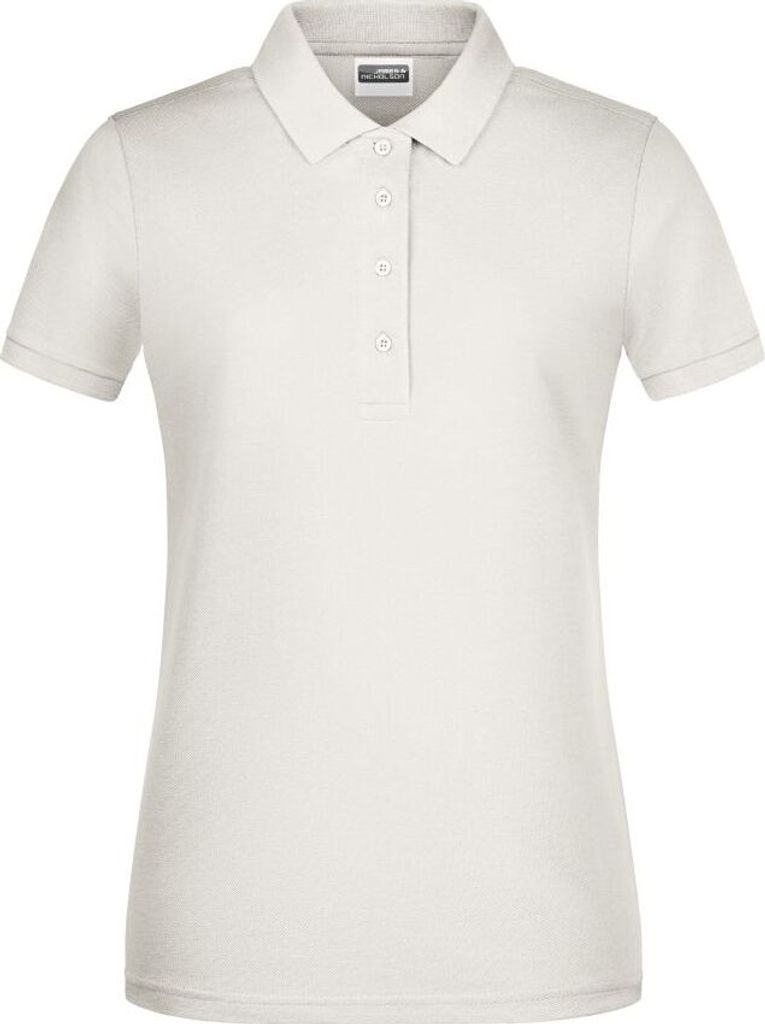 Ladies' Basic Polo Klassisches Poloshirt natural, Gr. S