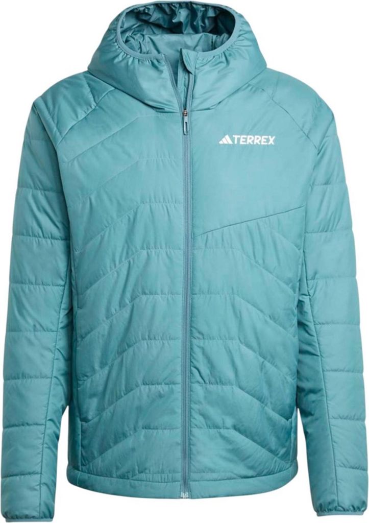 Adidas Herren Winterjacke Klassisch mit Kapuze in Türkis, Modell JL9781