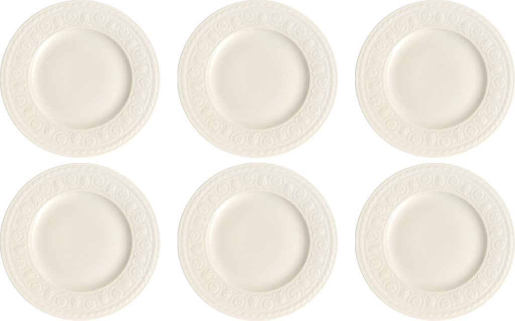 Villeroy & Boch CELLINI Frühstücksteller D. 22cm 6er Set weiß Porzellan