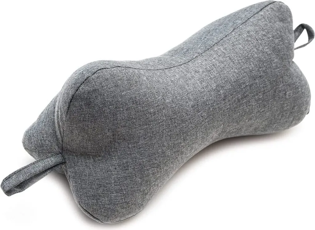 Cuscino Cervicale Osso Grigio: Supporto Premium per Letto e Divano - 1