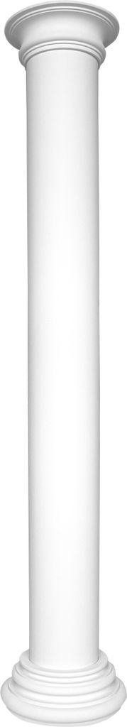 Basis für Säulen | vorgrundierte Oberfläche | stoßfest | Klassisch | Barock | Zierelement | Stuck | weiß | Polyurethan| N2024-4F | Fassung 308 mm