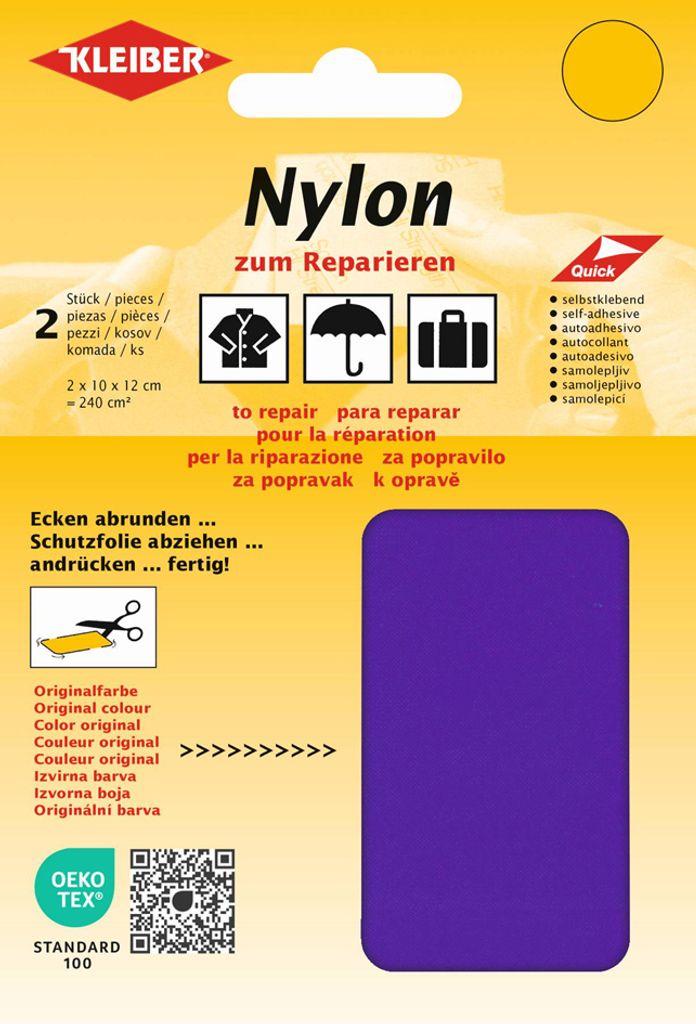 KLEIBER 43049 Toppe in nylon KLEIBER, autoadesive, viola Immagine del prodotto 