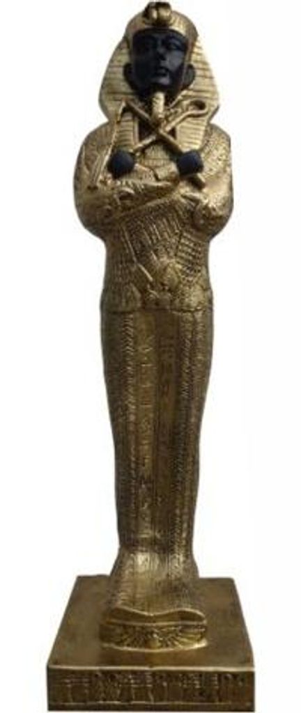 Figur Ägyptische Pharao Statuen Figuren Dekoration Kunststoff 25cm Ägypten Neu