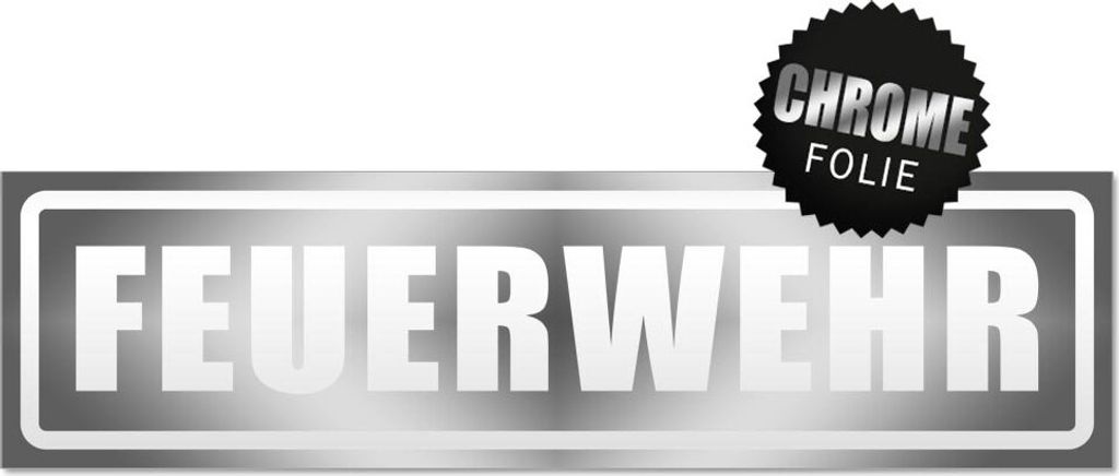 Feuerwehr Motiv 1 invertiert Magnetschild Schild magnetisch