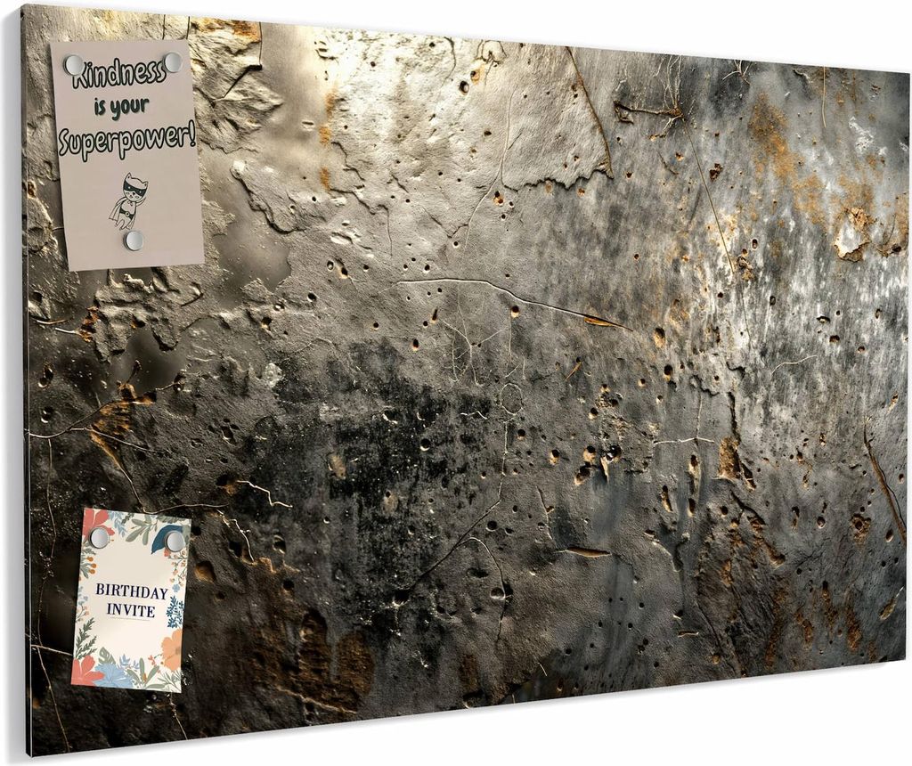 Magnettafel 60x40cm magnetisch & beschreibbar Metall-Board - Abstrakte Oberfläche