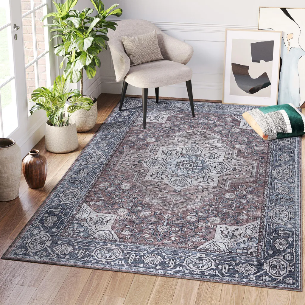Tapis Tapiso DUBAI Style Vintage Aspect Vieilli 90x150 cm pour Salon