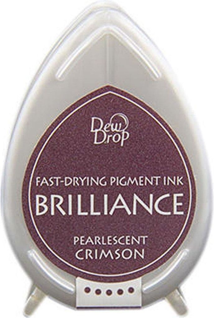 Tsukineko | Brilliance dew drop ink pad pearl Crimson