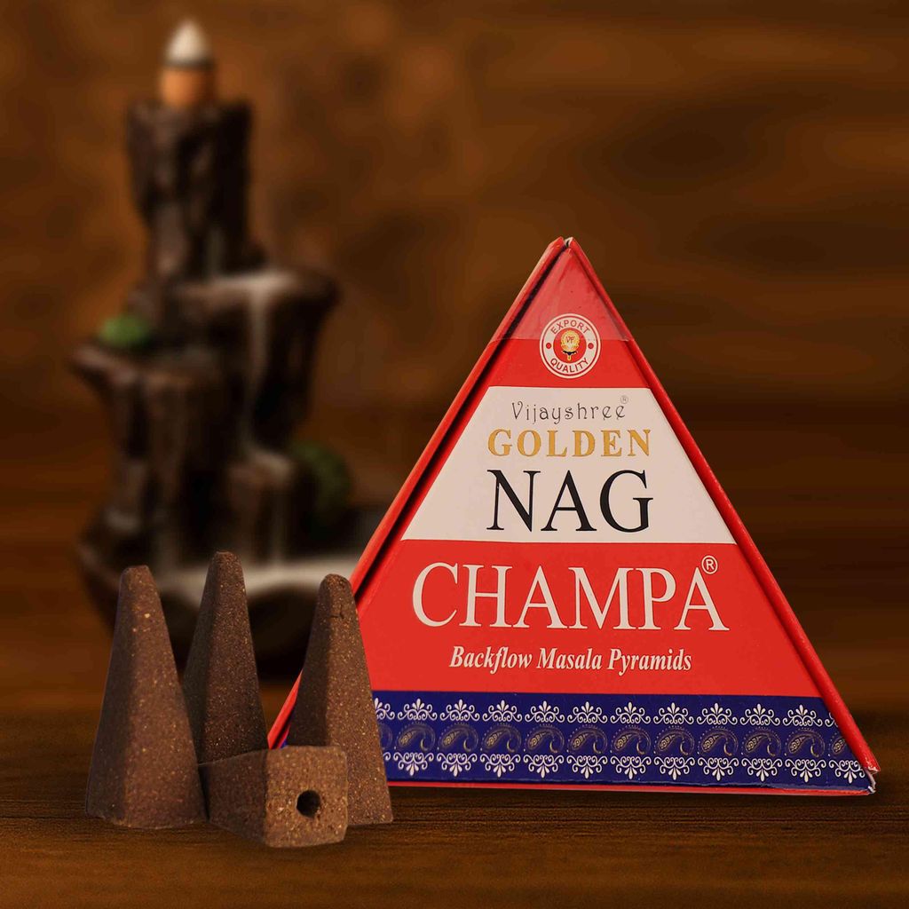 Räucherkegel & Räucherpyramiden Champa (10 Stk) – Räucherwerk Meditation