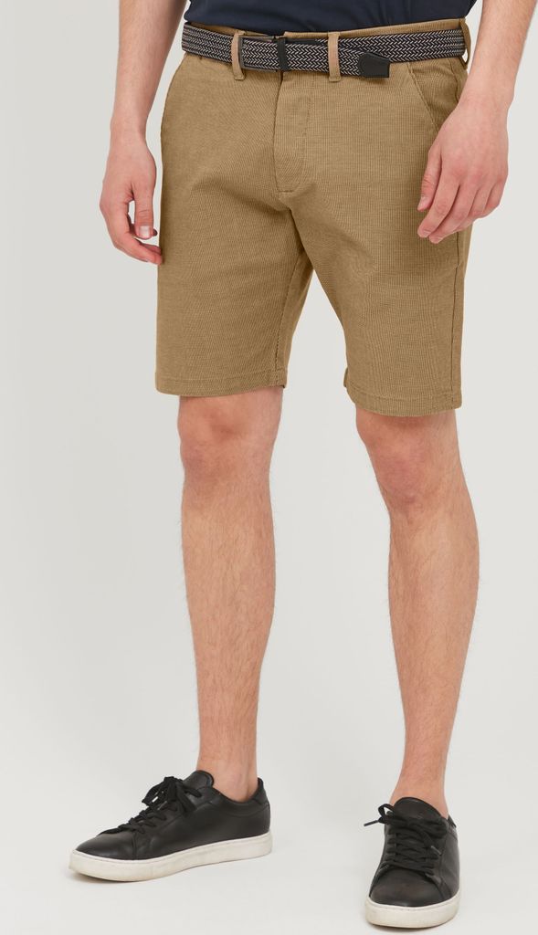 INDICODE IDLozano Herren Chino Shorts Bermuda Kurze Hose mit Stretch und Gürtel