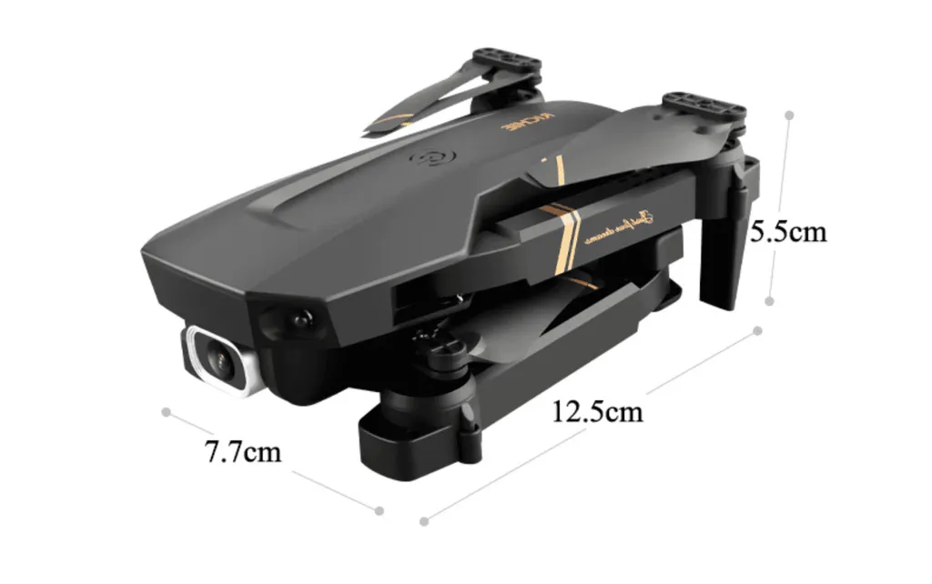RICHIE Drone Pliable Caméra Full HD avec 2 Batteries et App iOS Android
