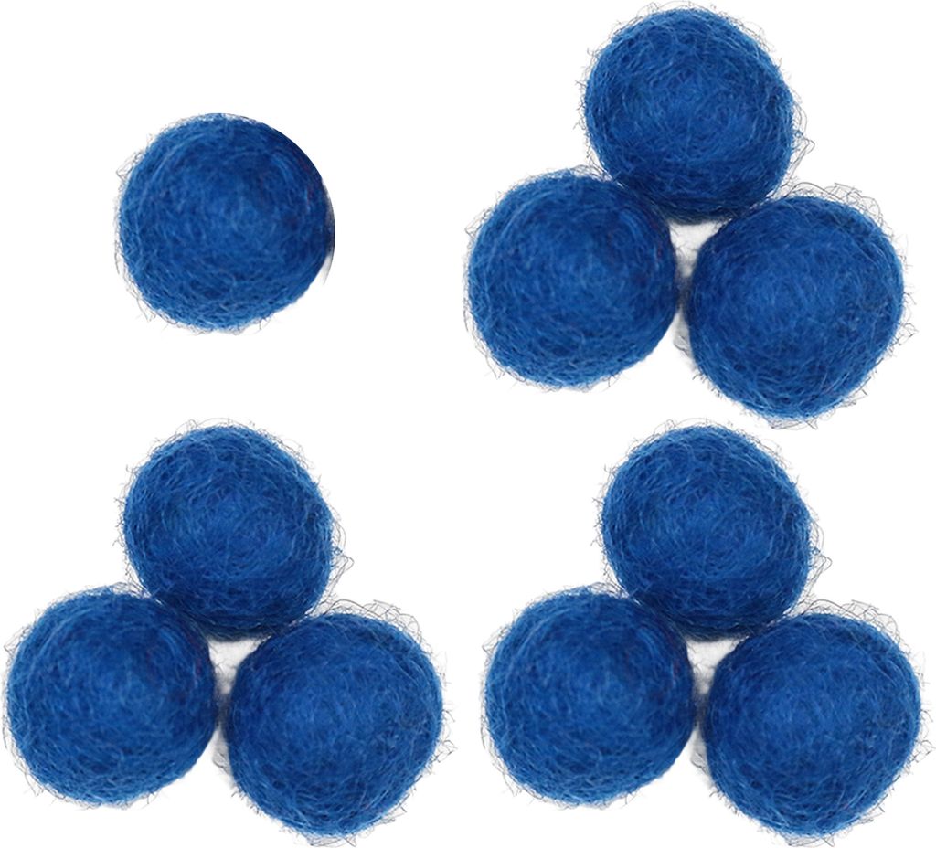 10pcs 15mm Filz Poms Dekorative handgefertigte handgefertigte lustige handgefertigte DIY Woll Filz Ohrringe Stirnband Bastelkugel Kleidung Accessoi...