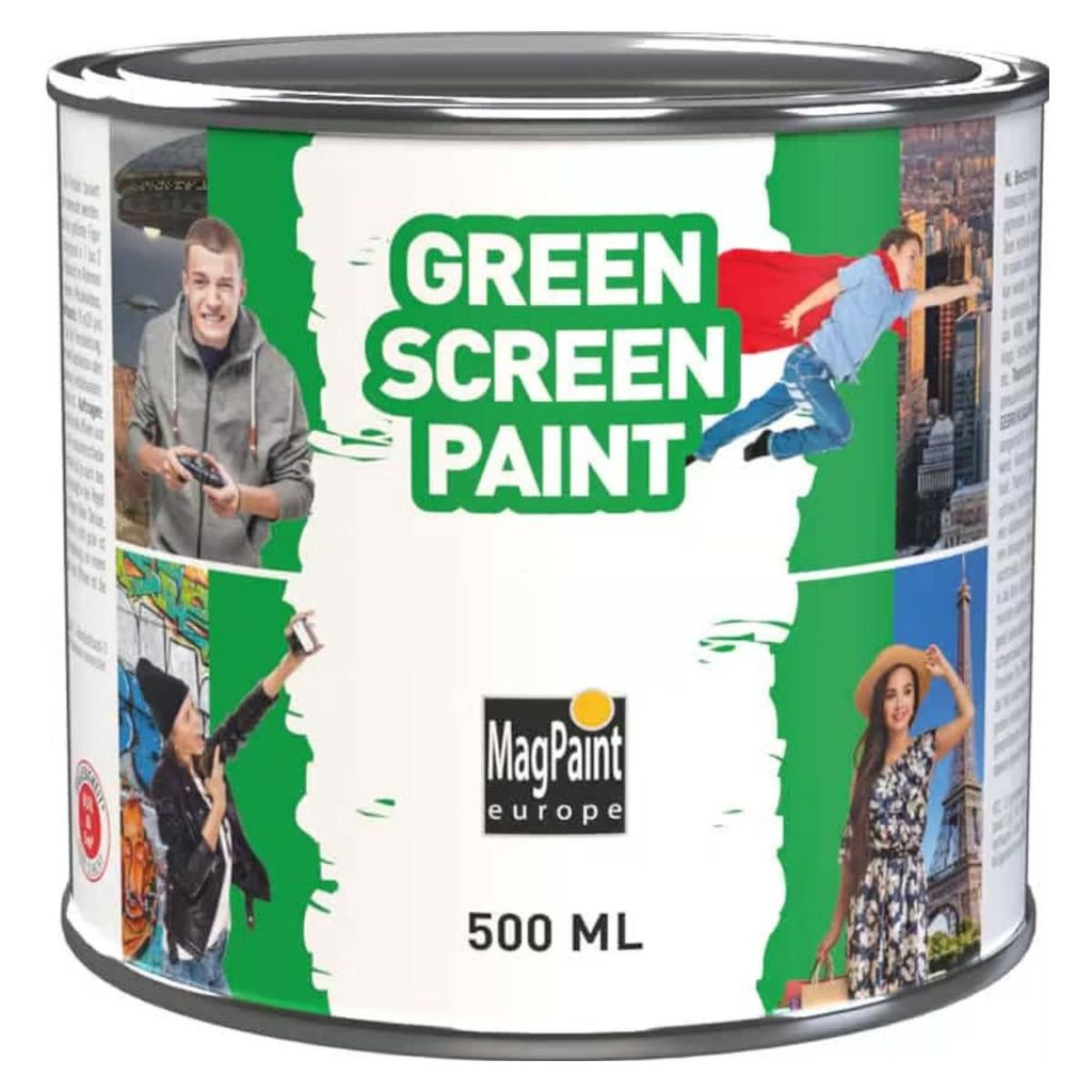 MagPaint Greenscreen verf 500 ml – chroma key verf voor een Productafbeelding 