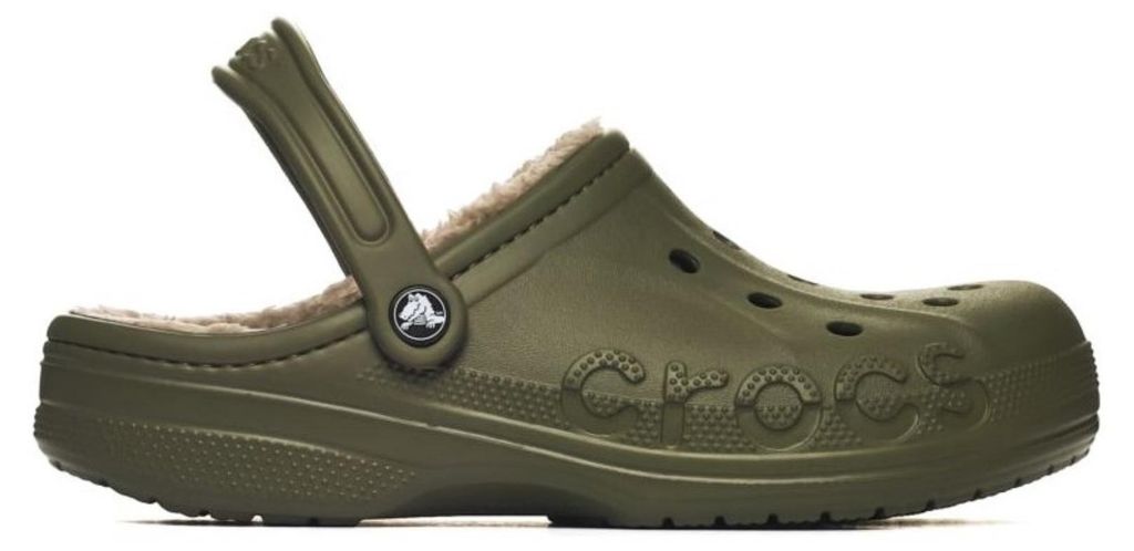Crocs Baya Lined Clogs Uni Hausschuhe mit Warmfutter Army Produktbild 