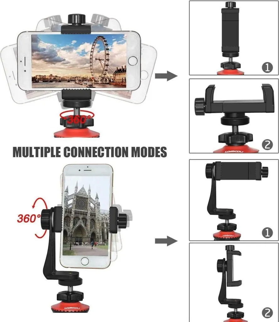 Support Téléphone Portable pour Streaming Vidéo et Vlogging Pack 2 - 5