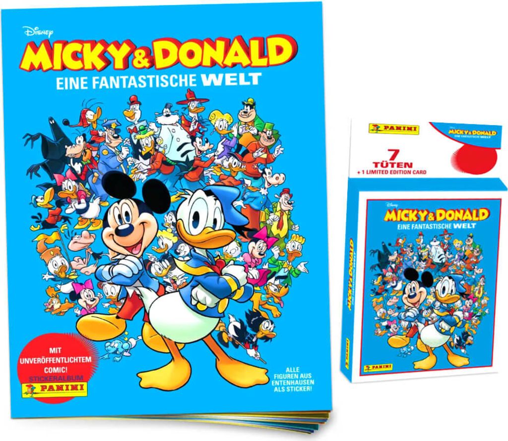 Mickey & Donald Sticker - Fantastische Welt Sammelsticker (2025) - 1 Album + 1 Blister