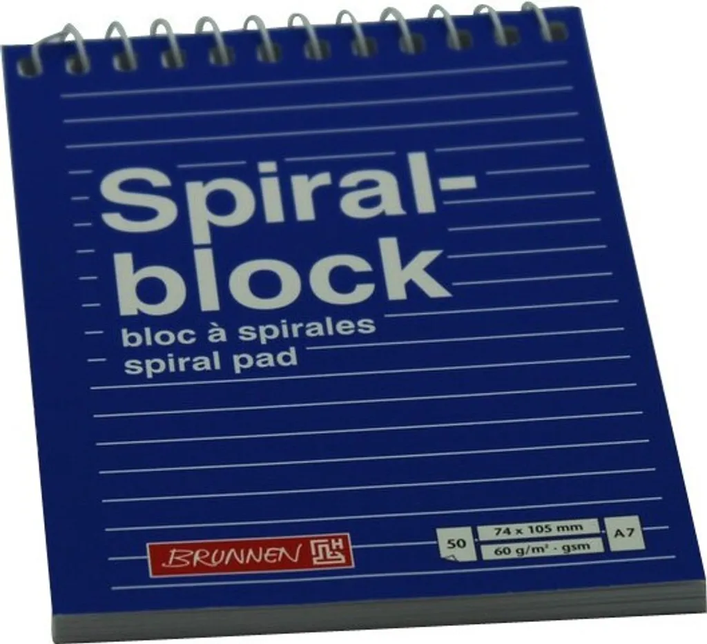 Bloc-notes à spirales DIN A7 ligné petit format pour notes rapides - 2