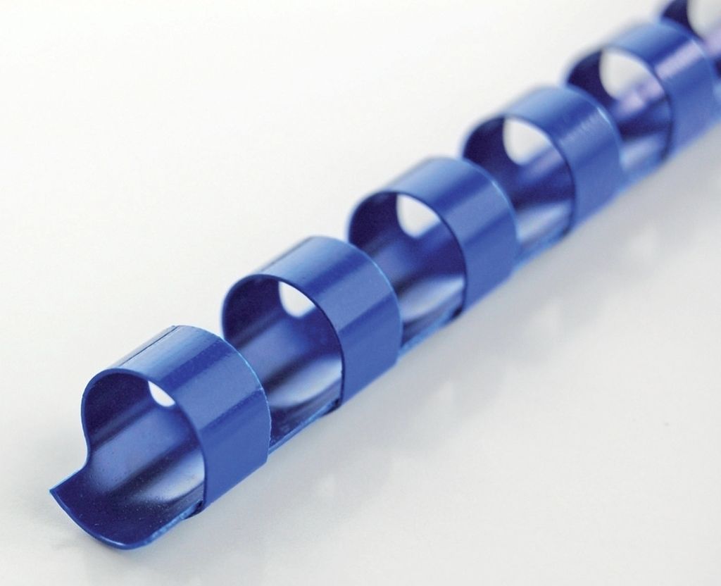 Binderücken 21 Ringe 12mm blau VE=12x100 Stück