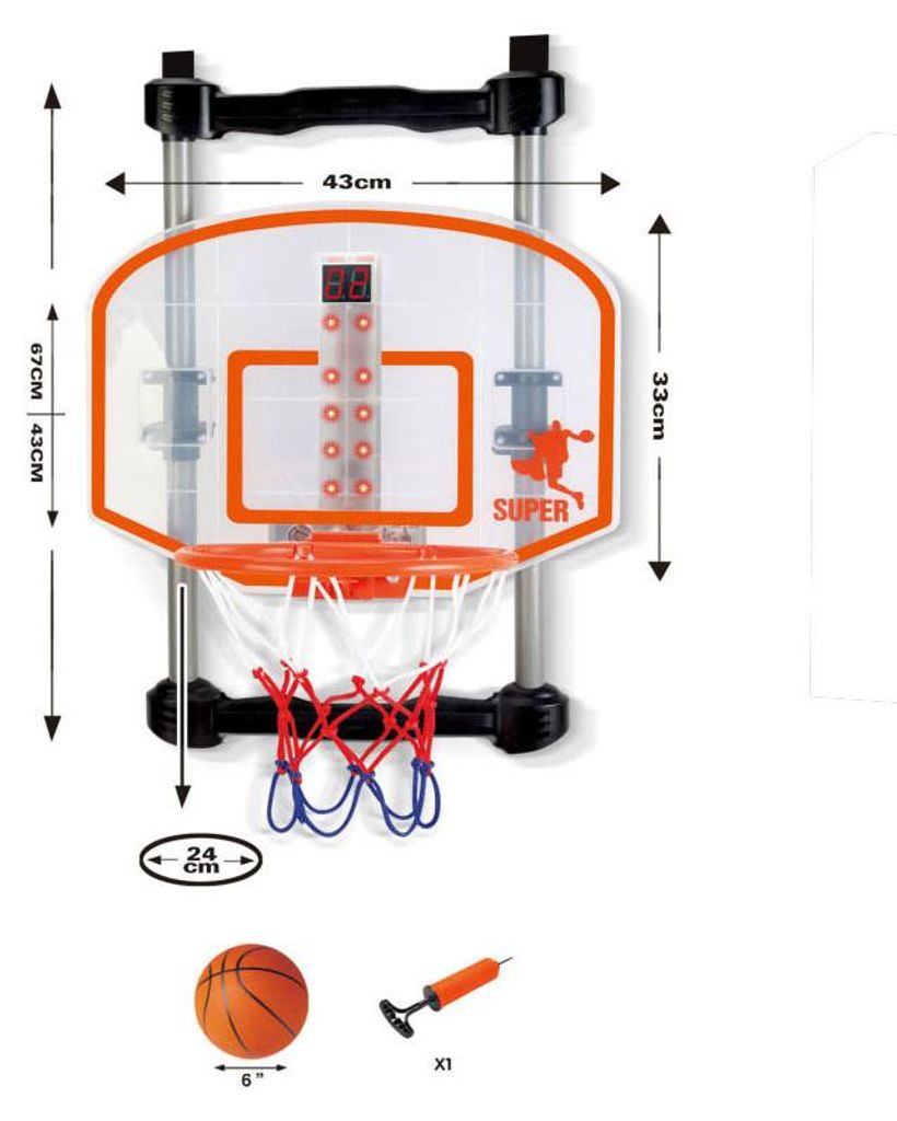 Puerta con cartelera para baloncesto Imagen del producto 