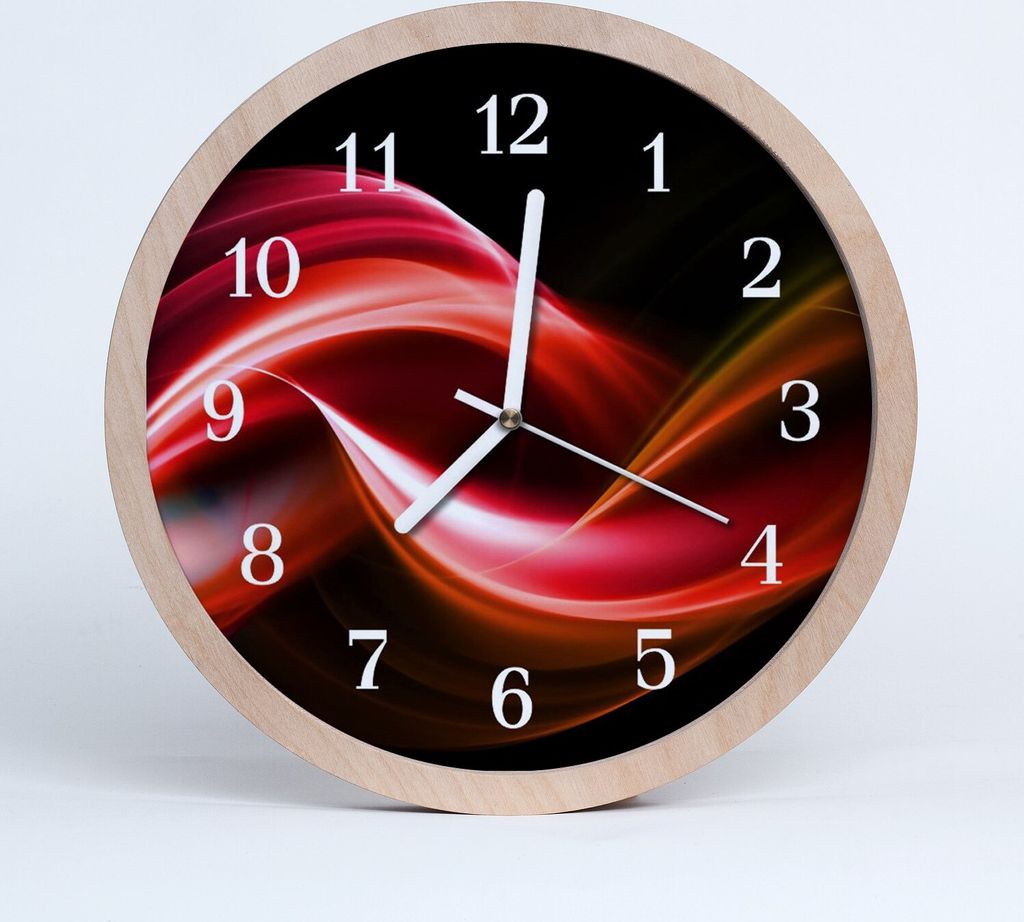 Holzuhr 20fi cm wanduhr - Kunst abstrakte Linien