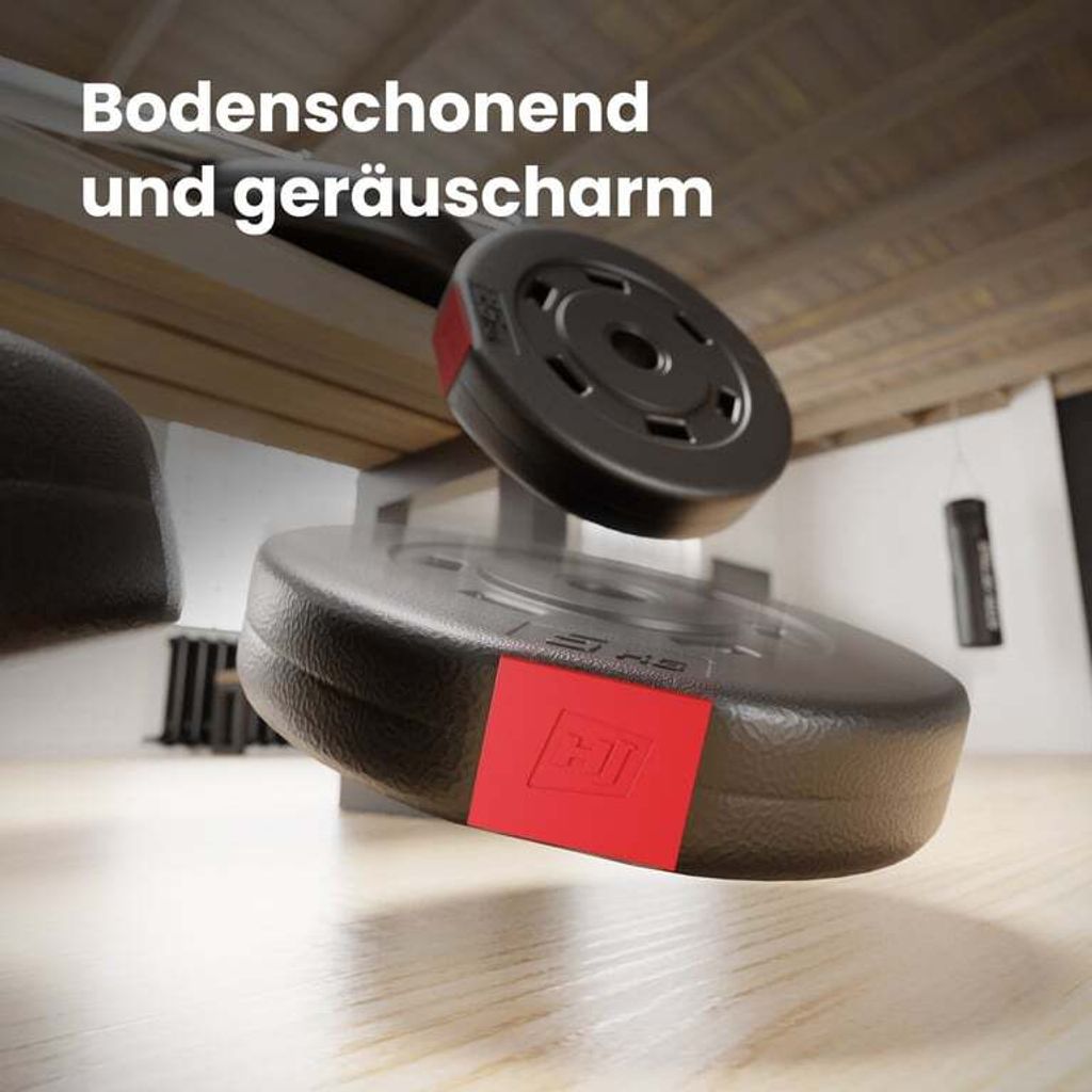 Hop-Sport Hantelset 56 kg Hanteln Kurzhanteln SZ Stange Produktbild 7