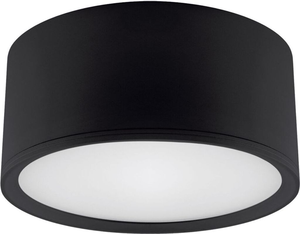 LED Deckenspot Aufputz Aluminium 4100 K neutralweiß 1330 lm D: 15 cm Schwarz rund Deckenstrahler