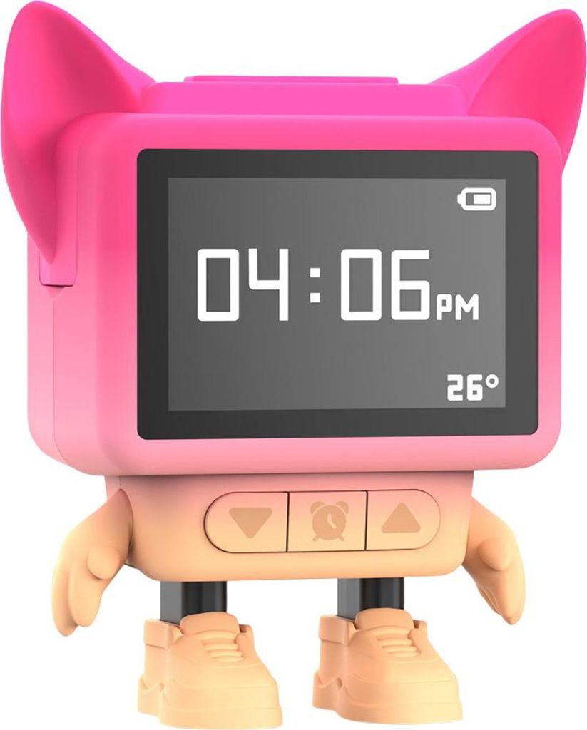 Mobility on Board, Bluetooth 5.3 3W Speaker Dancing Clock, Rosa