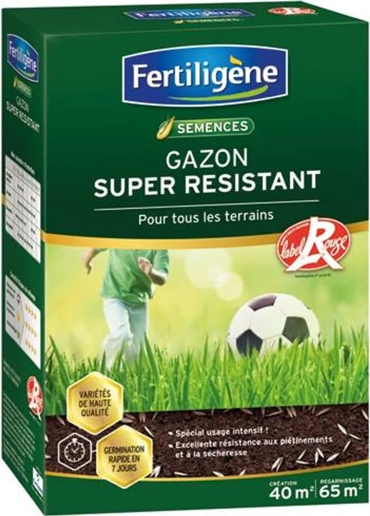 Gazon Résistant Label Rouge Haute Résistance - Semences Qualité E 10kg