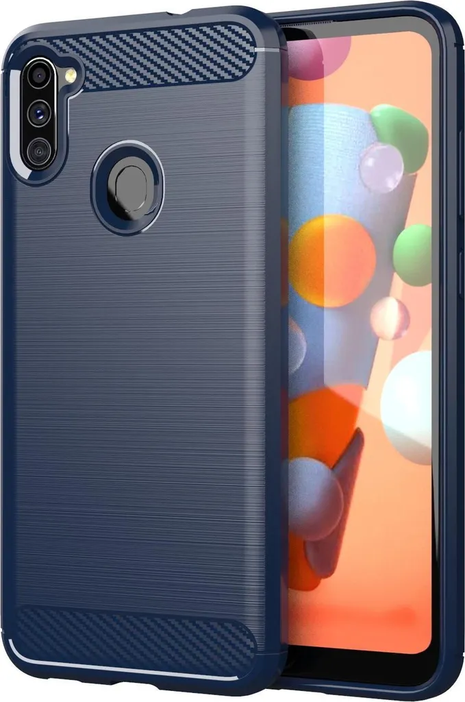 Custodia Cadorabo per Samsung Galaxy A11 / M11 in TPU protettivo blu custodia cover telefono cellulare