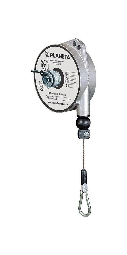 Planeta Federzug Alu-Druckgussgehäuse Tragfähigkeit 1-2,5kg Seillänge 2,0m Seil-D. 2,0mm - G 30003-D
