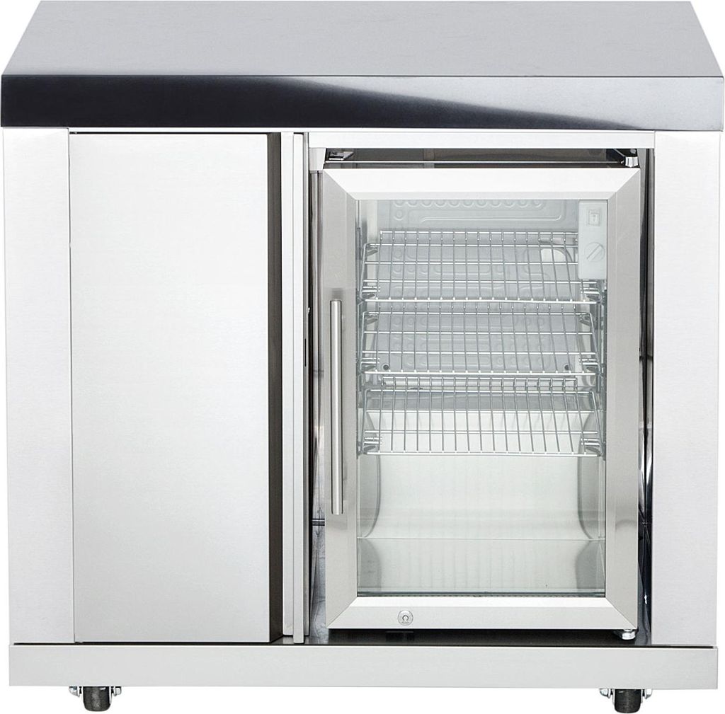 Modul 6 - Schrank (3 Regalfächer) mit Einzelkühlschrank