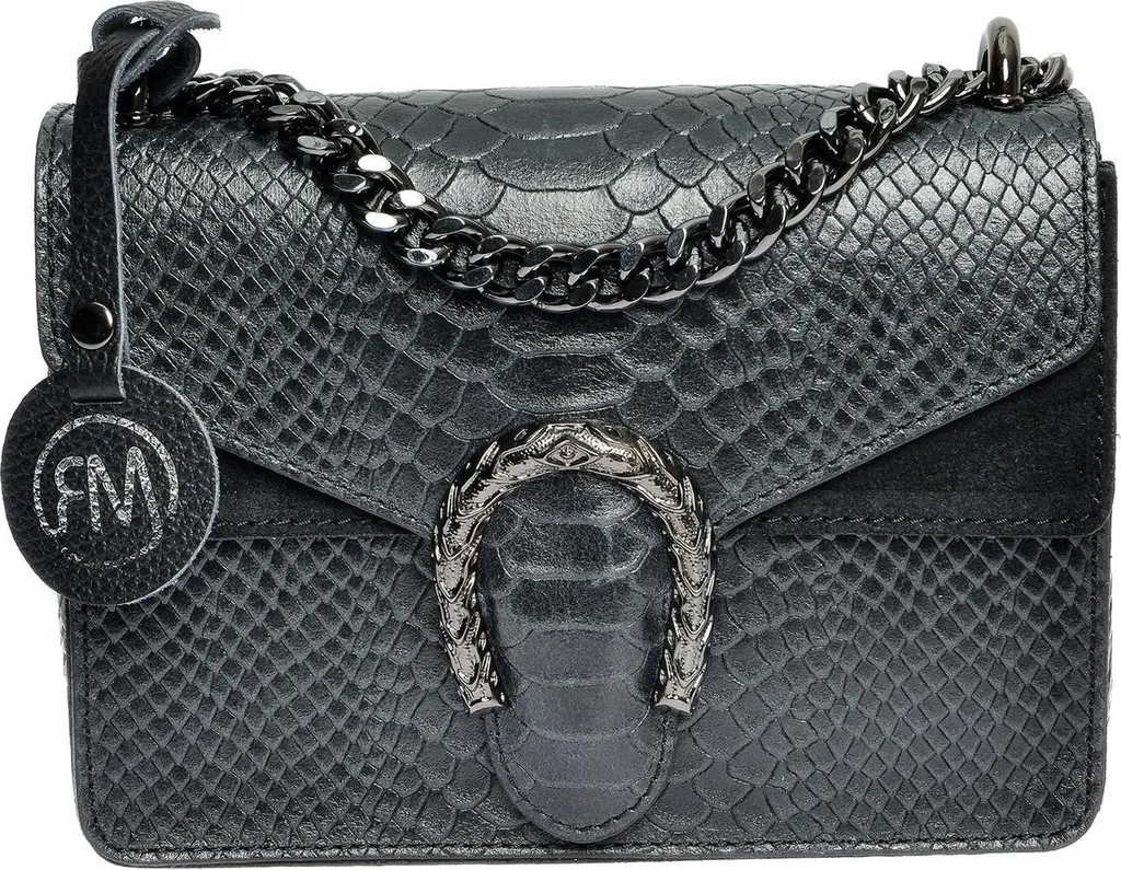 Sac bandoulière noir idéal pour le quotidien Roberta M AW25 8140