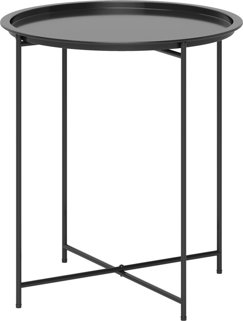Outsunny Beistelltisch klappbar Gartentisch Ø46 x 53 cm Produktbild 