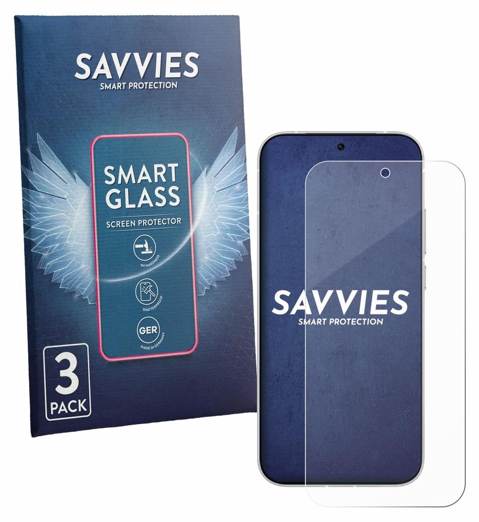 3x Savvies Schutzglas Folie für Vivo iQOO Z11 Turbo 9H Panzer Schutzfolie Glas Displayschutz klar transparent