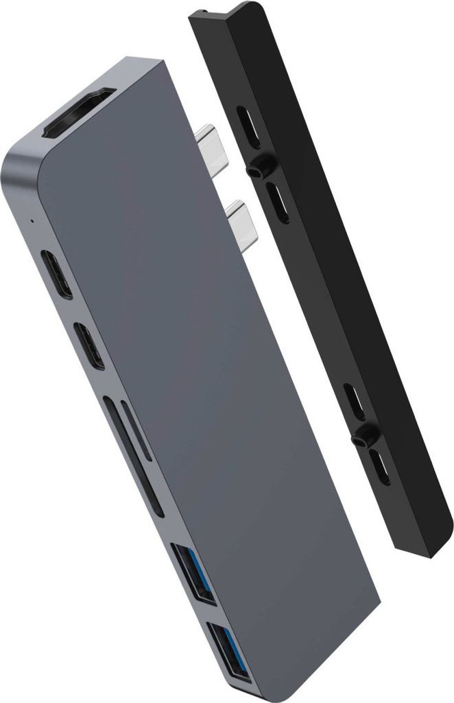 Hyper DUO 7-in-2 MacBook Pro Hub, HD28C-GRY Produktbild 