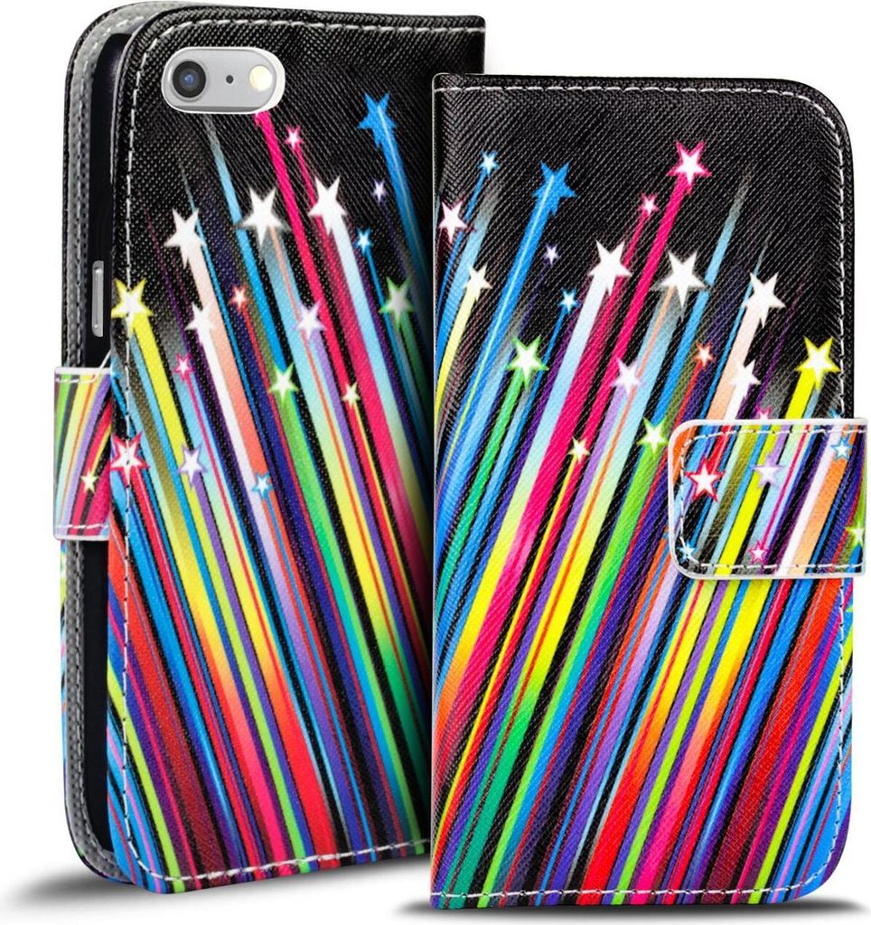 Conie Bild Klapp Hülle für iPhone 7 Plus / 8 Plus Kartenfach Tasche Rundumschutz als Motiv 9