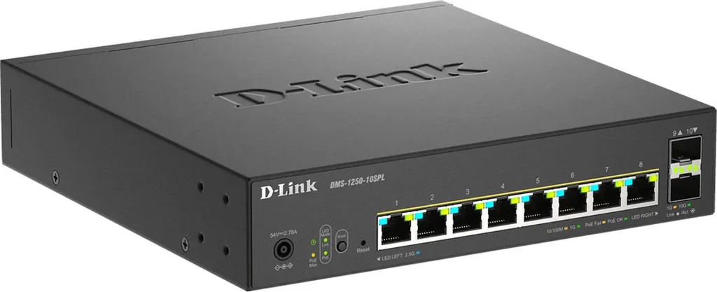 Switch D-Link DMS-1250-10SPL/E 10 Ports dont 2 SFP+ 10G et Gestion L2