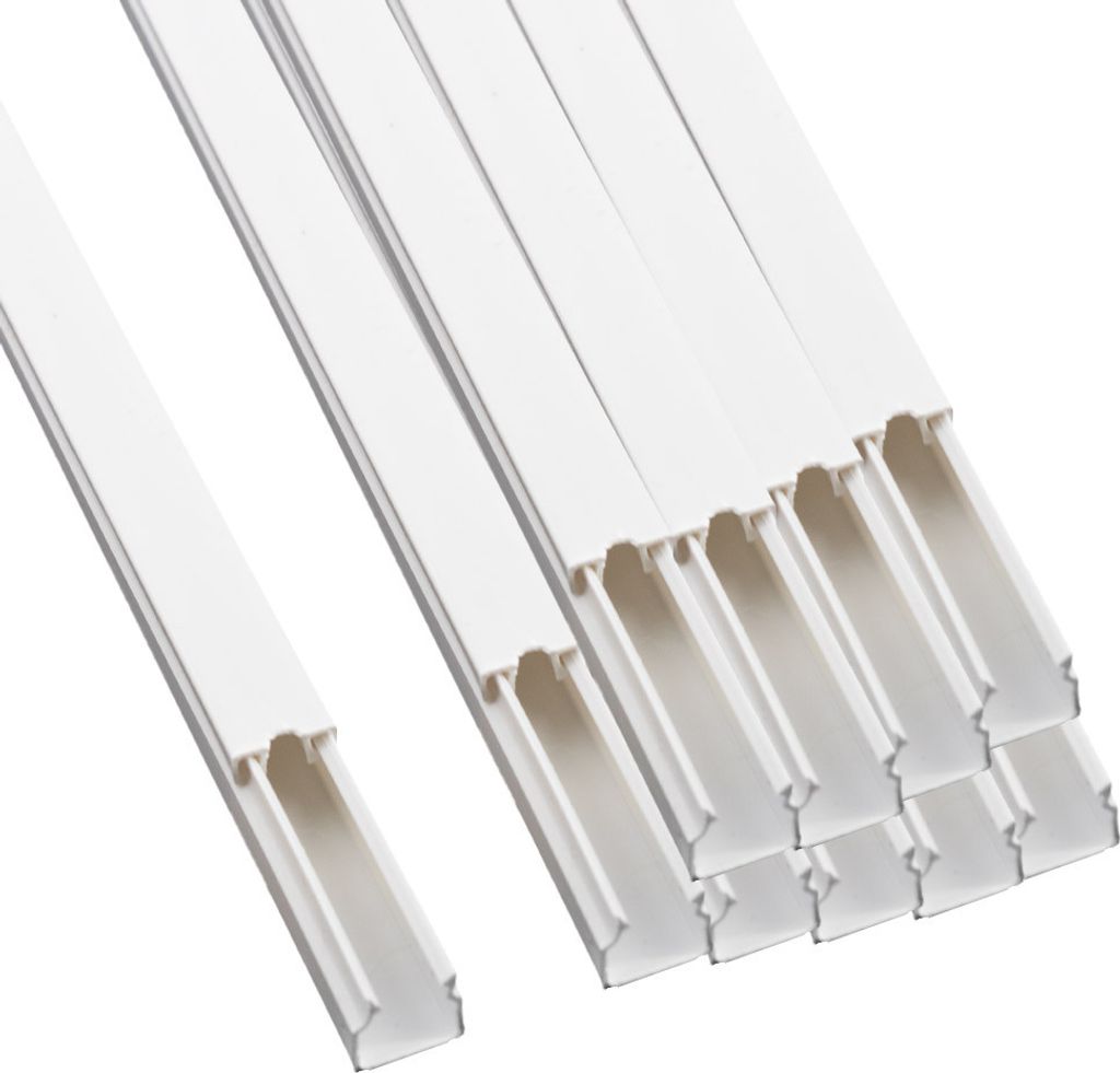 25x 1m yourDroid Kabelkanal - 10x10 mm weiss - Produktbild 1